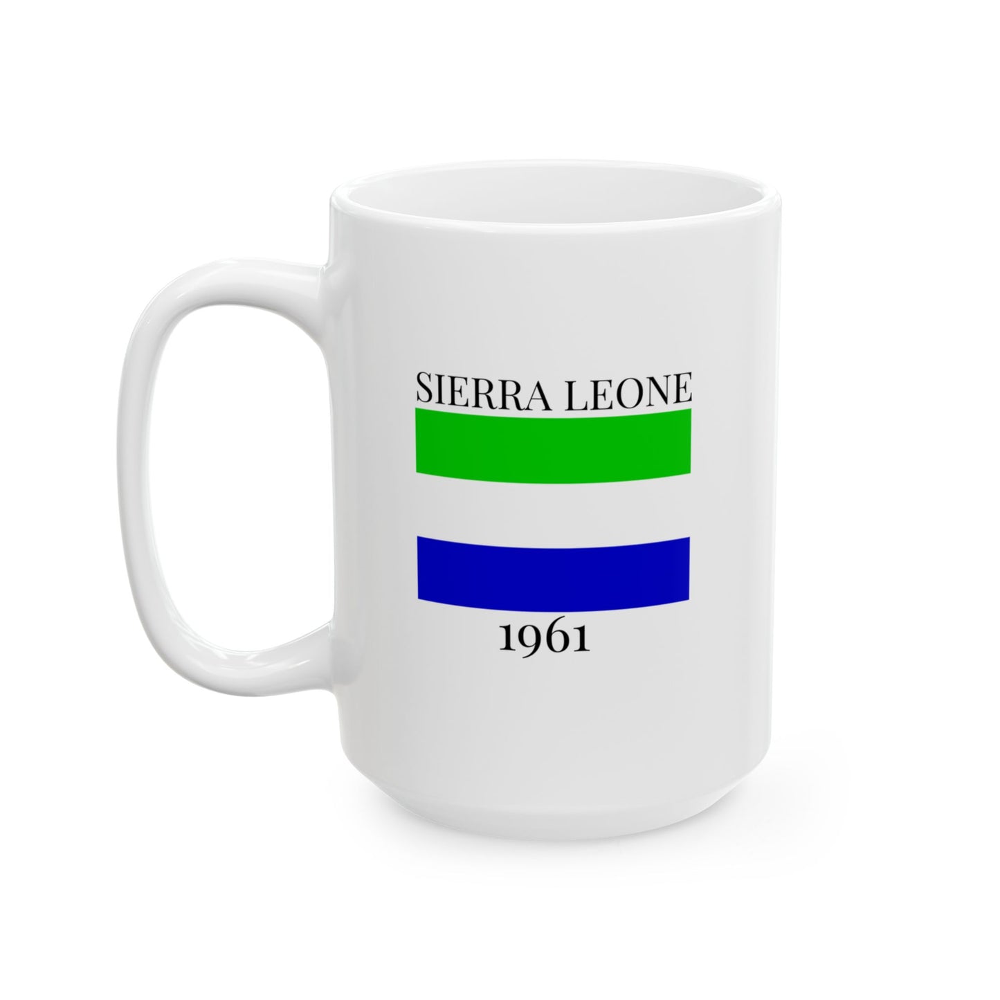 Sierra Leone Flag Mug – Independence 1961 Coffee Cup (11oz, 15oz) | African Heritage Gift